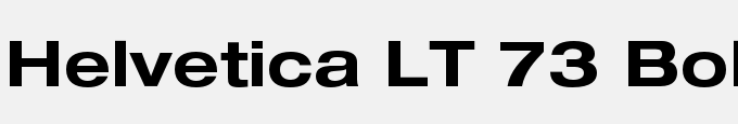 Helvetica LT 73 Bold Extended